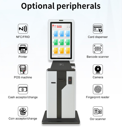 MASUNG MS-S8 Service de kiosque de machine de recyclage d'argent liquide, terminal d'échange de devises étrangères, kiosques de paiement de machine ATM