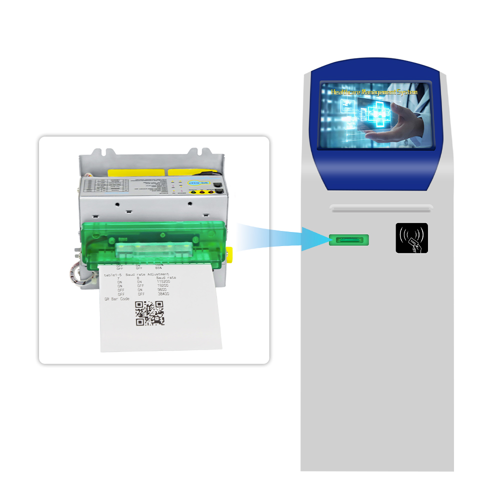 Imprimante de reçus ATM carrée argentée