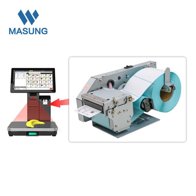 MASUNG MS-LP212A à haute vitesse 58 mm Expédition d'autocollante Rouleau d'autocollant Rouleau de réception des modules d'étiquette thermique en stock