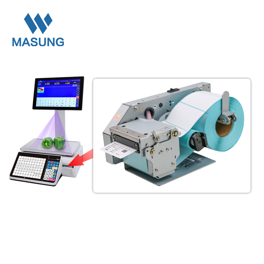 MASUNG MS-LP212A à haute vitesse 58 mm Expédition d'autocollante Rouleau d'autocollant Rouleau de réception des modules d'étiquette thermique en stock